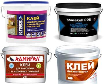 Разнообразие выбора клея для линолеума
