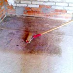 подготовка основания под стяжку, грунтовка