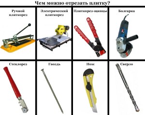 Необходимый инструмент для нарезки плитки