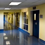полы офисного коридора делаем наливной пол