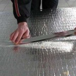 как утеплять пол изолоном